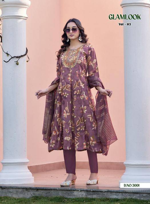 Diya glamlook vol 3 Kurti wholesale market